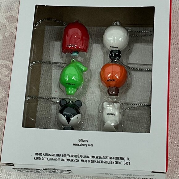 Disney Hallmark Ornaments 6 Mini Christmas Tree Set Nightmare Before Christmas - Picture 3 of 3